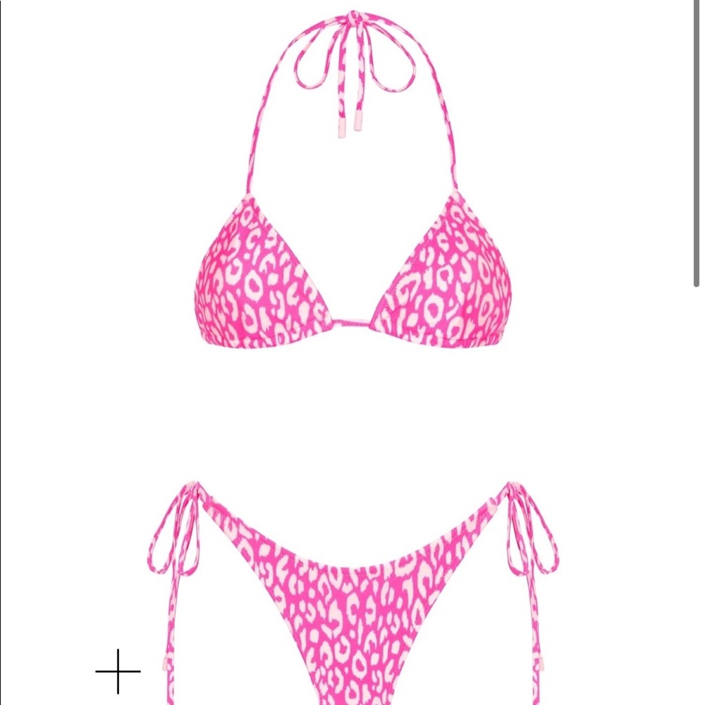 Triangl vinca pink leopard bathing suit